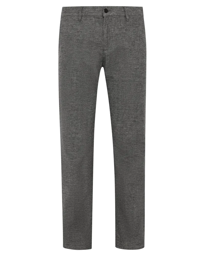 Alberto Softe Chino Lou in Woll-Haptik, Regular Fit in Mittelgrau