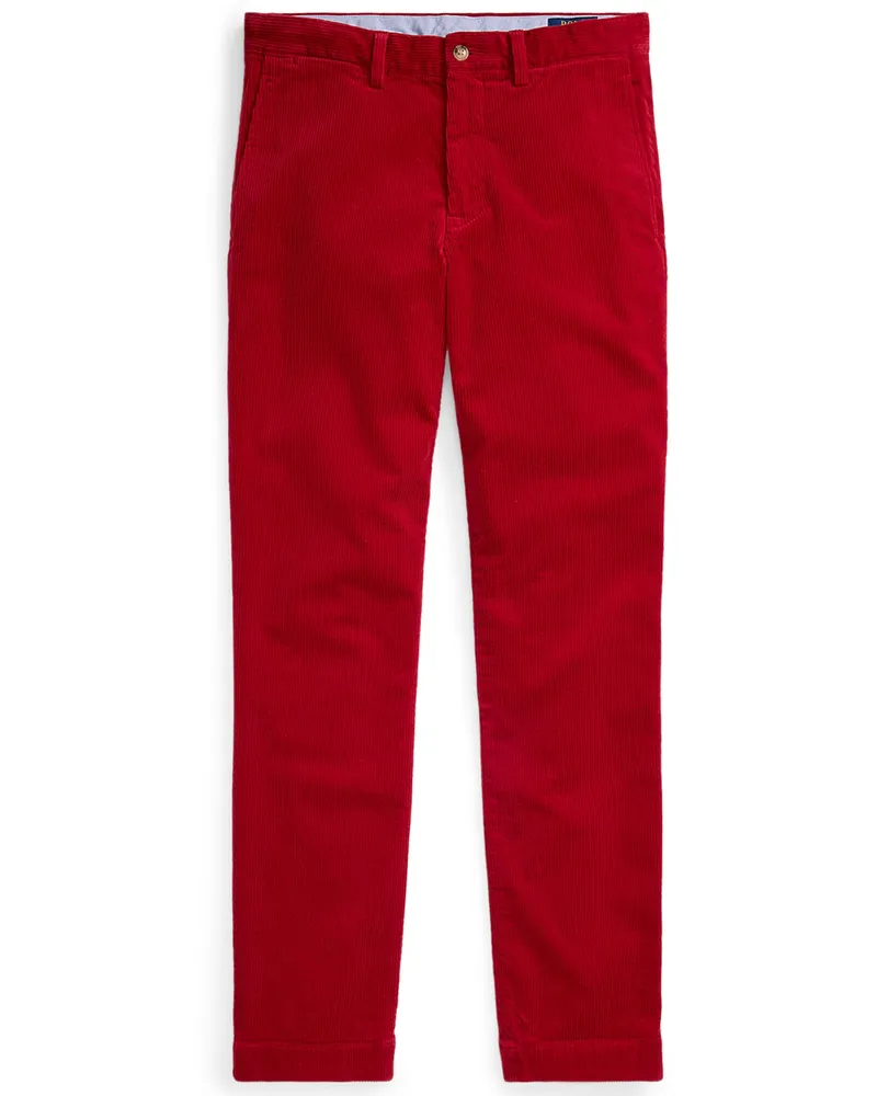 Ralph Lauren Cordhose mit Stretchanteil, Straight Fit in Rot