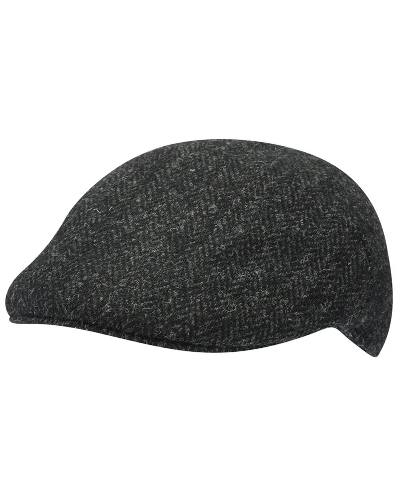 Wellington of Bilmore Gefütterte Schiebermütze Henry aus Harris Tweed in Anthrazit