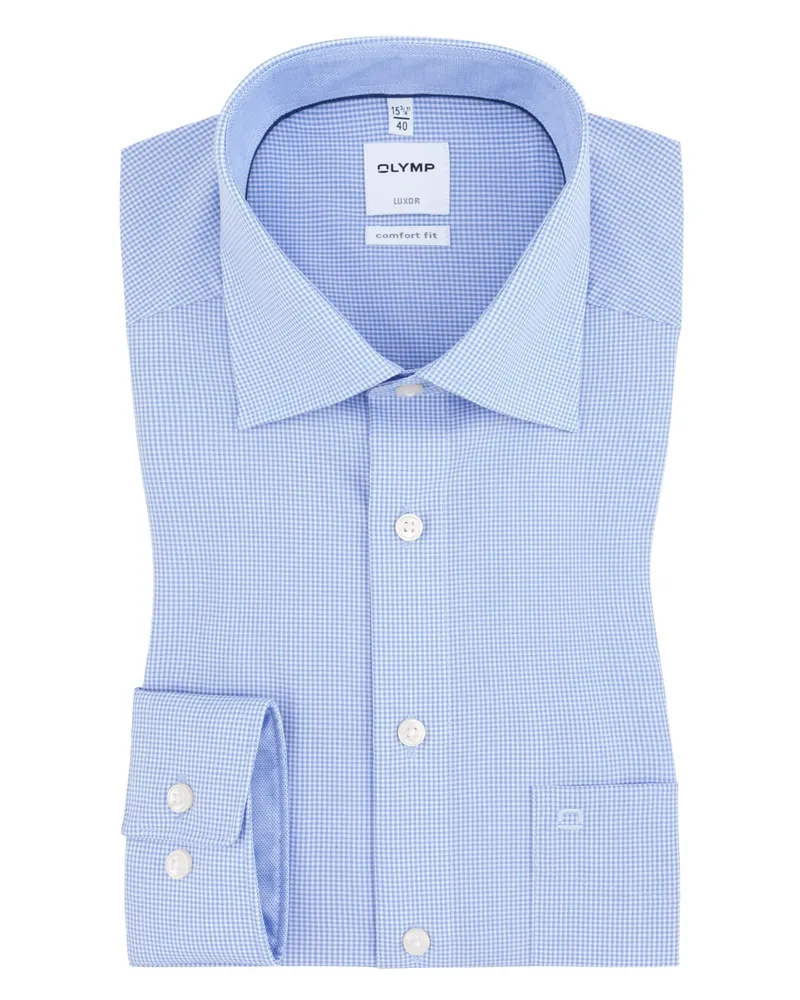Olymp Luxor comfort fit Hemd in Hellblau