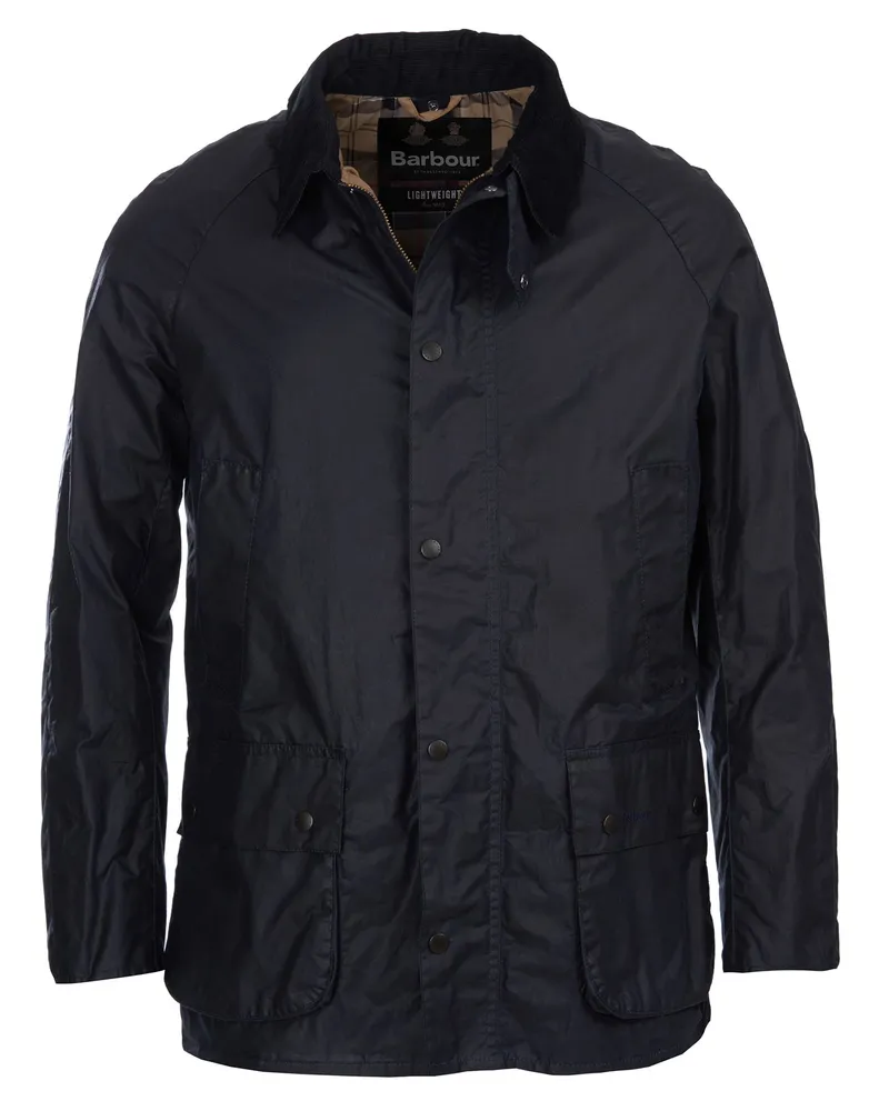 Barbour Wachsjacke Ashby in Marine