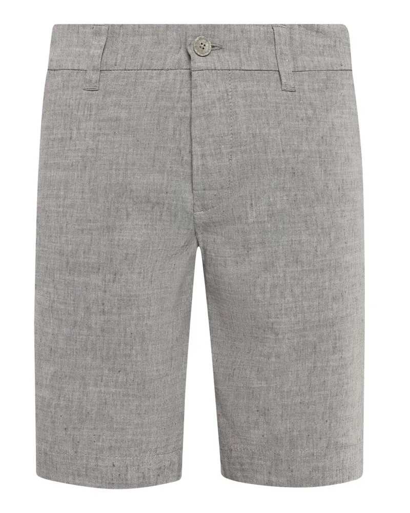 MAC Jeans Sommerliche Shorts aus einem Leinenmischgewebe in Braun