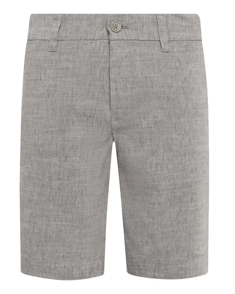 MAC Jeans Sommerliche Shorts aus einem Leinenmischgewebe in Braun
