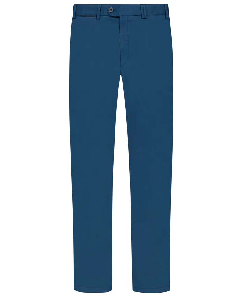 Hiltl Baumwollchino mit Stretchanteil, Peaker S, Regular Fit in Blau