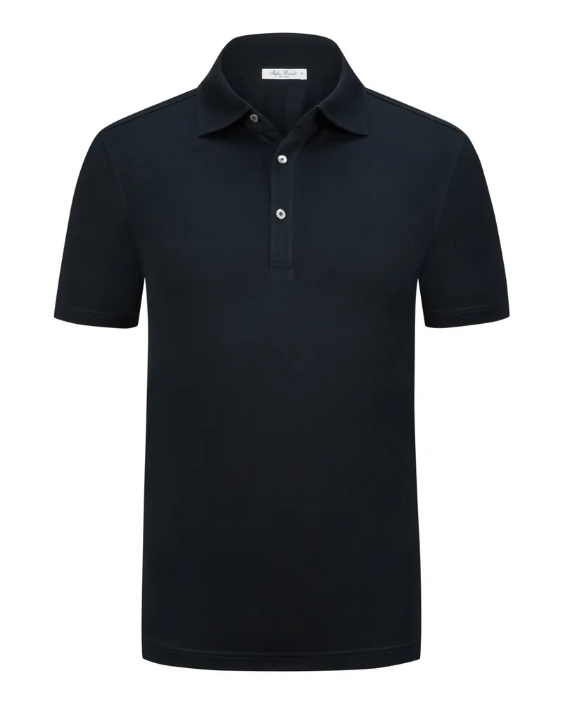 Stefan Brandt Glattes Jersey-Poloshirt in Bio Urpima®-Qualität Marine