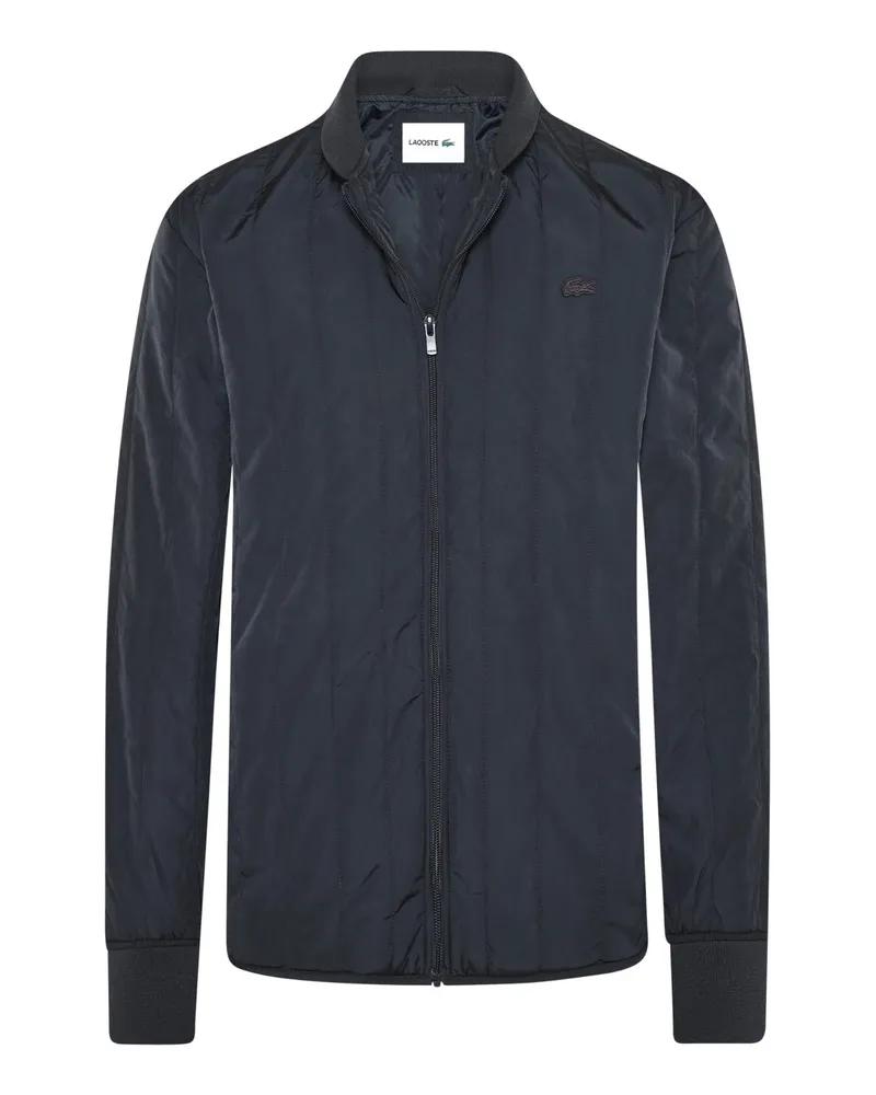 Lacoste Leichte und wattierte Steppjacke mit kleinem Krokodil-Aufnäher in Marine