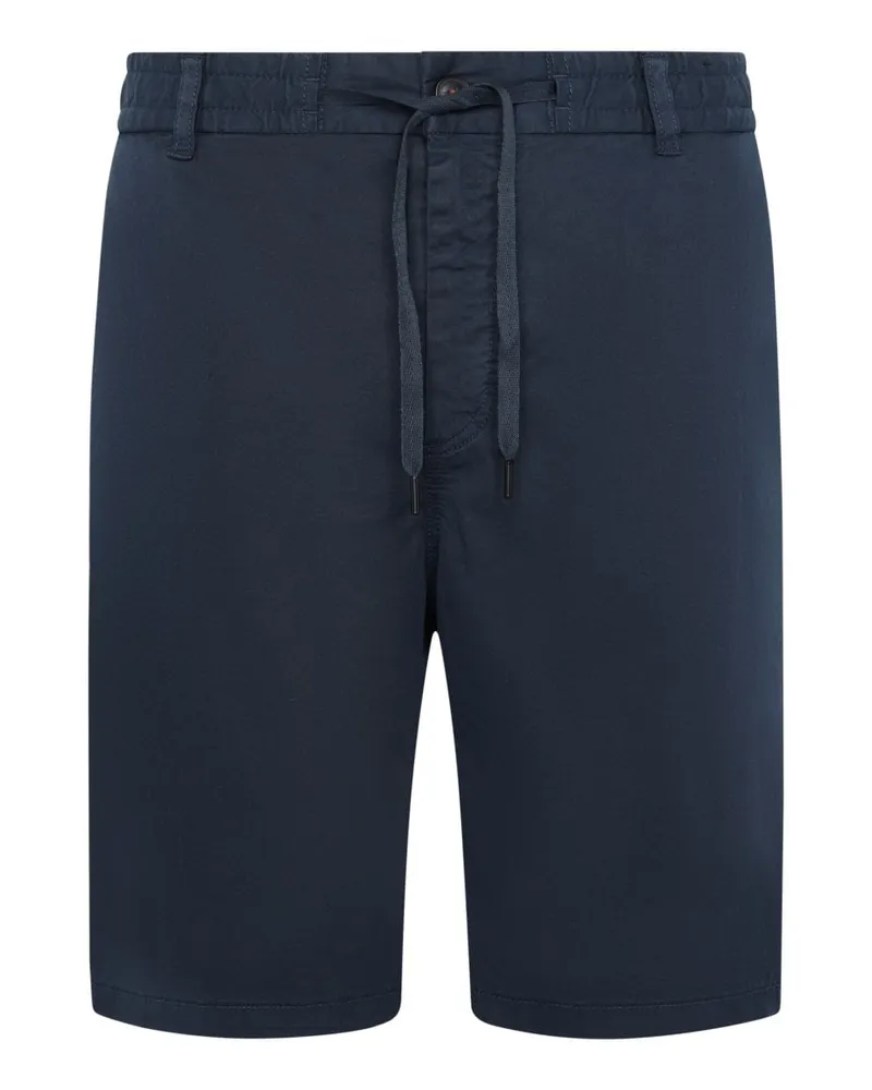 HUGO BOSS Leichte Shorts aus Baumwolle und Stretch, Tapered Fit in Marine