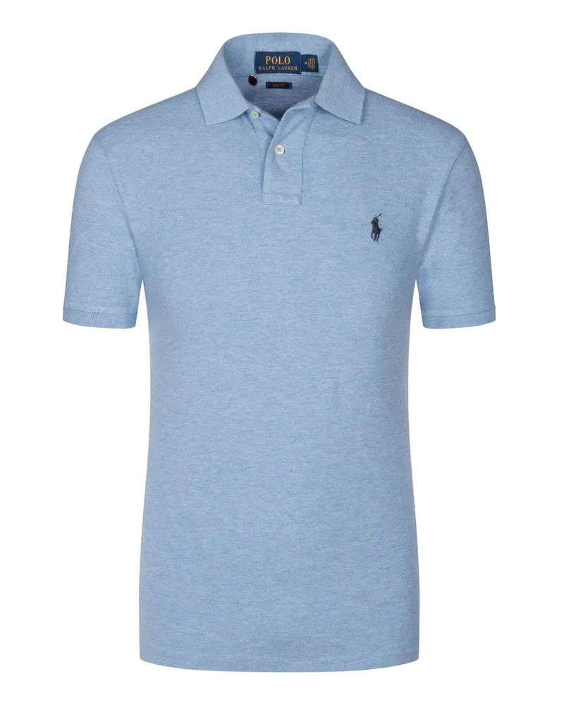 Ralph Lauren Poloshirt Slim Fit in Mesh-Qualität in Hellblau