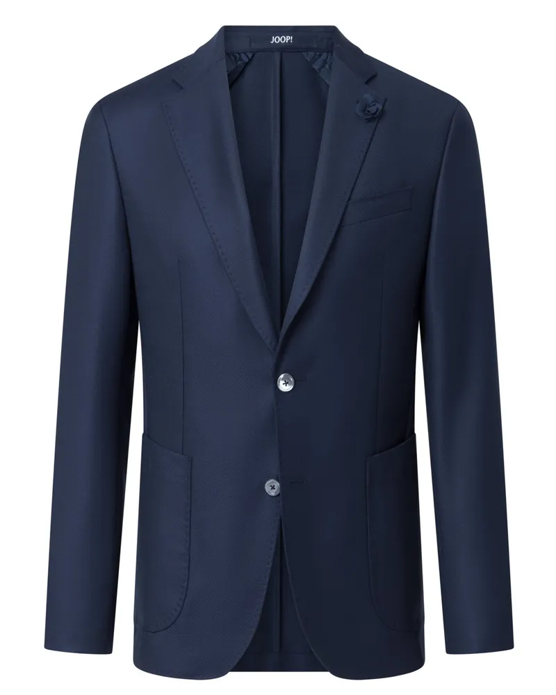 JOOP! Teilgefüttertes Sakko mit feiner Webstruktur, Slim Fit in Marine