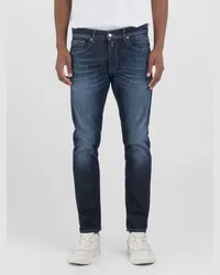 Replay Jeans Anbass mit Stretchanteil, Slim Fit Marine