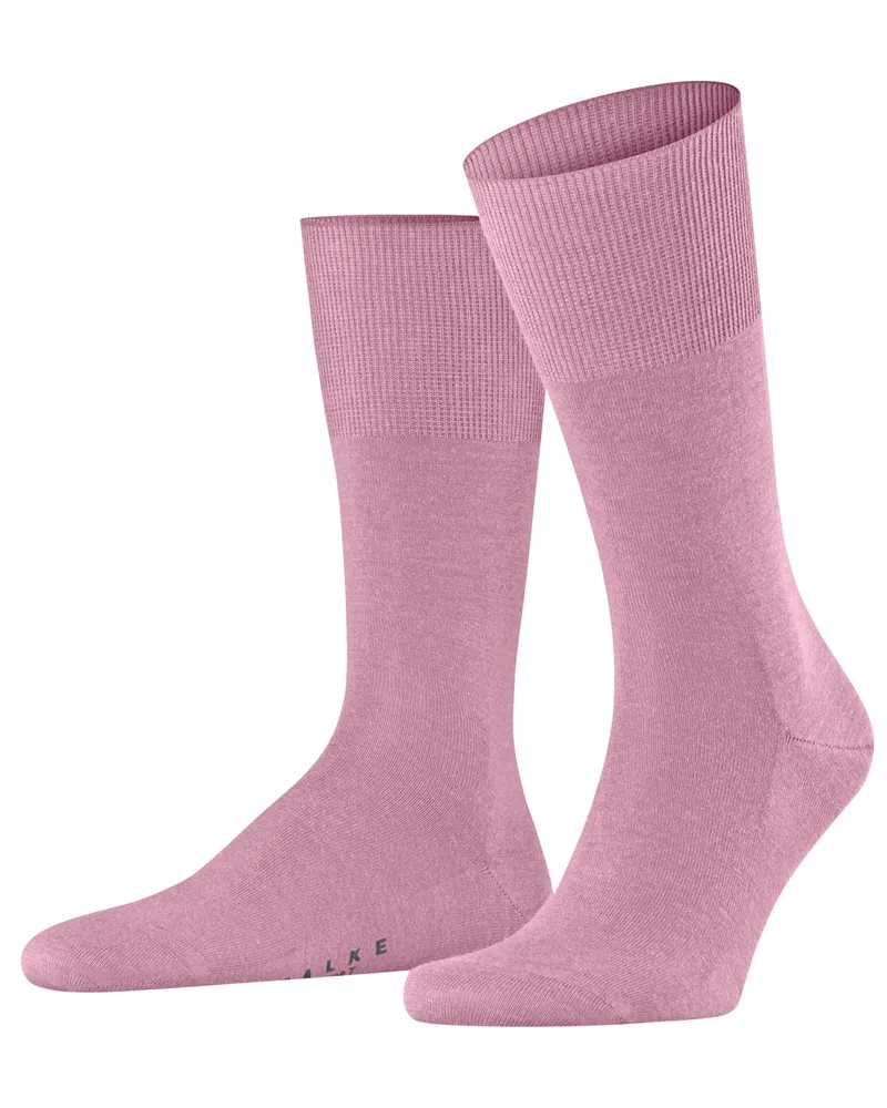 Falke Glatte Socken Airport mit klimaregulierender Merinowolle in Pink