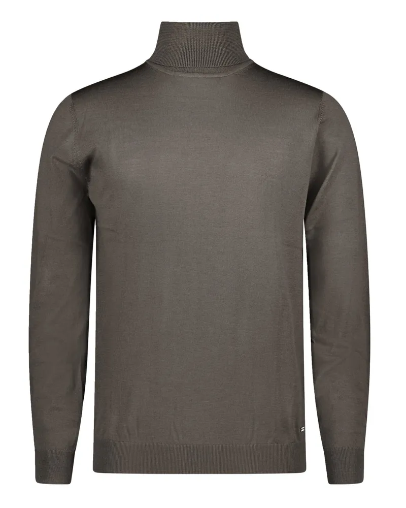 Roy Robson Leichter Rollkragenpullover aus Merinowolle in Braun