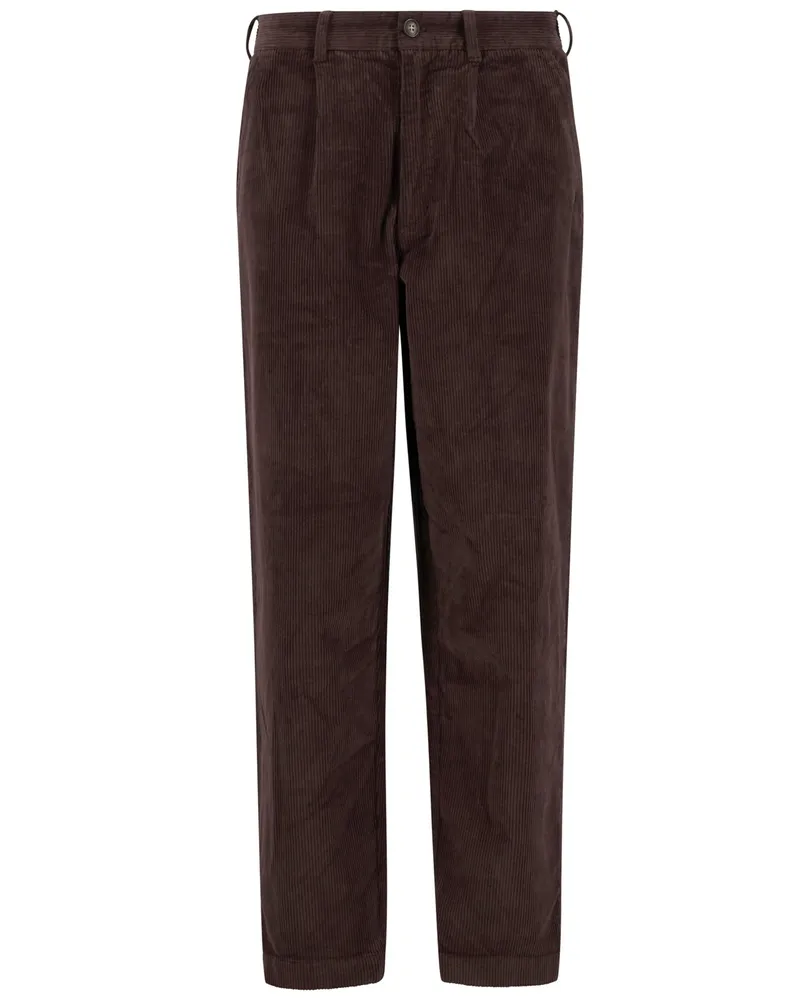 Barbour Cordhose mit Stretchanteil und Dehnbundeinsätzen, Relaxed Fit in Dunkelbraun