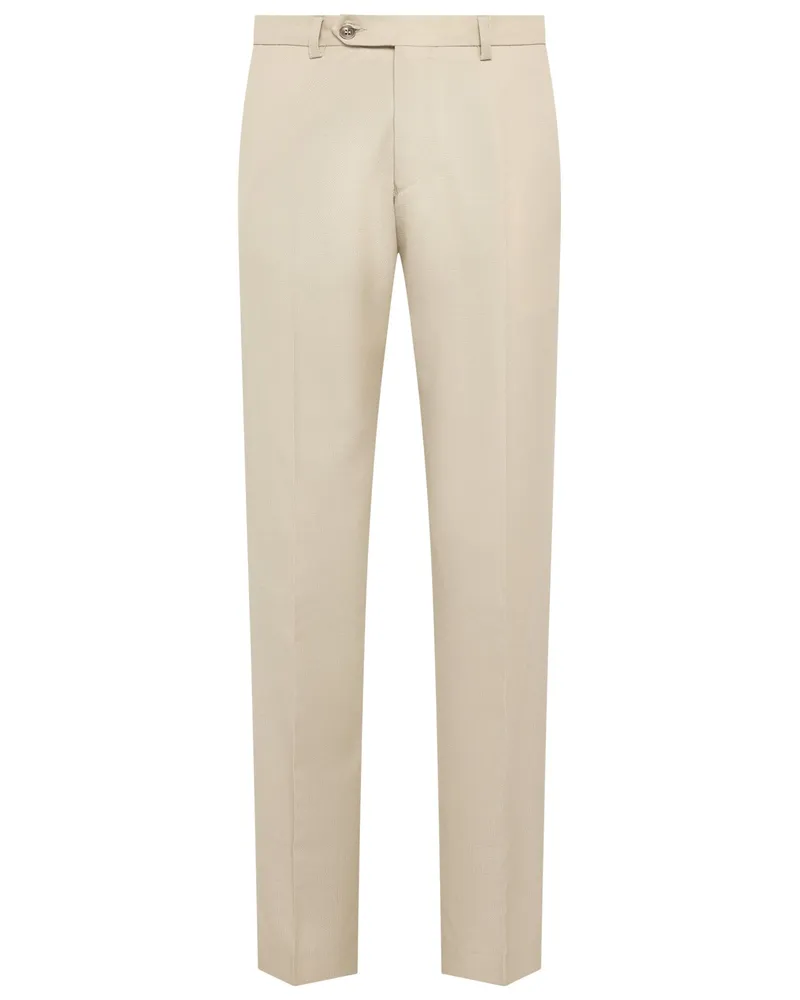 Mason's Anzughose aus Wolle mit Bügelfalte in Beige