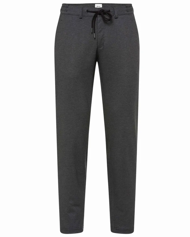 Brax Hi-Flex Jersey-Jogpants mit elastischem Bund und Tunnelzug, Tapered Fit in Schwarz