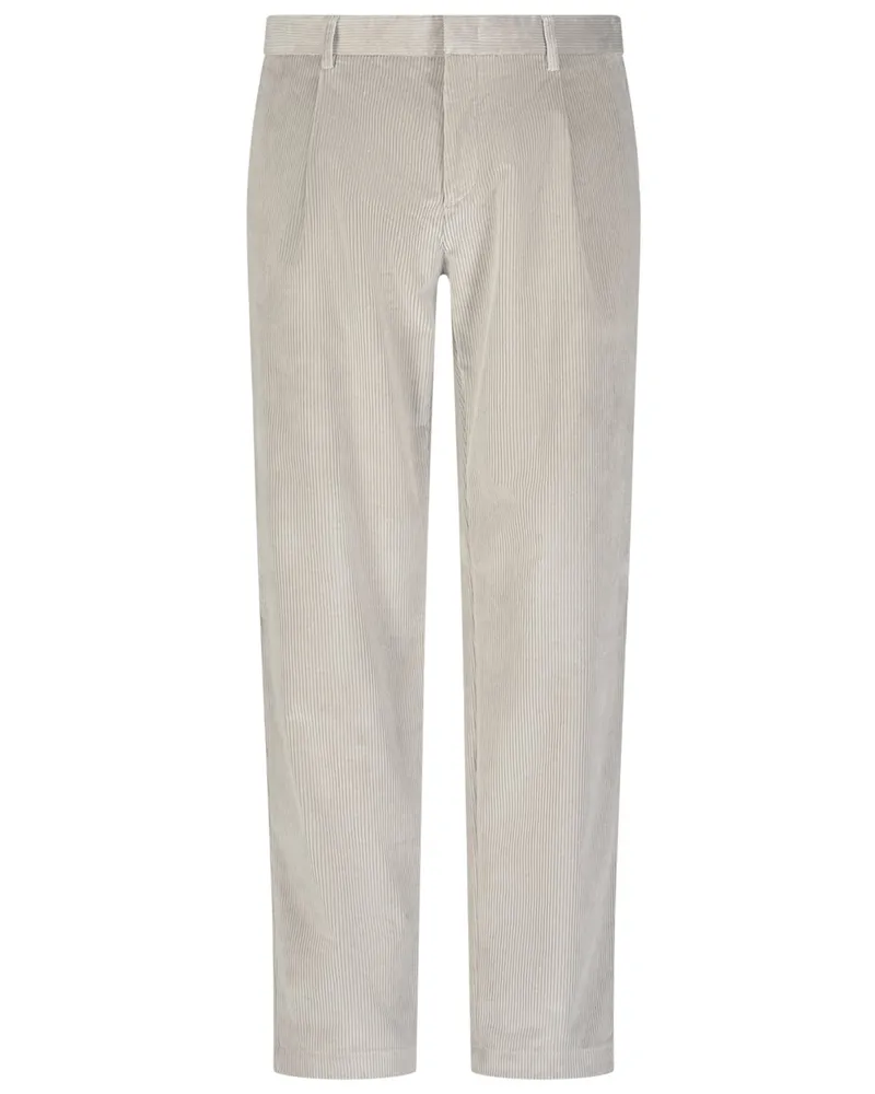 Roy Robson Softe Cordhose mit Bundfalte, Slim Fit in Beige