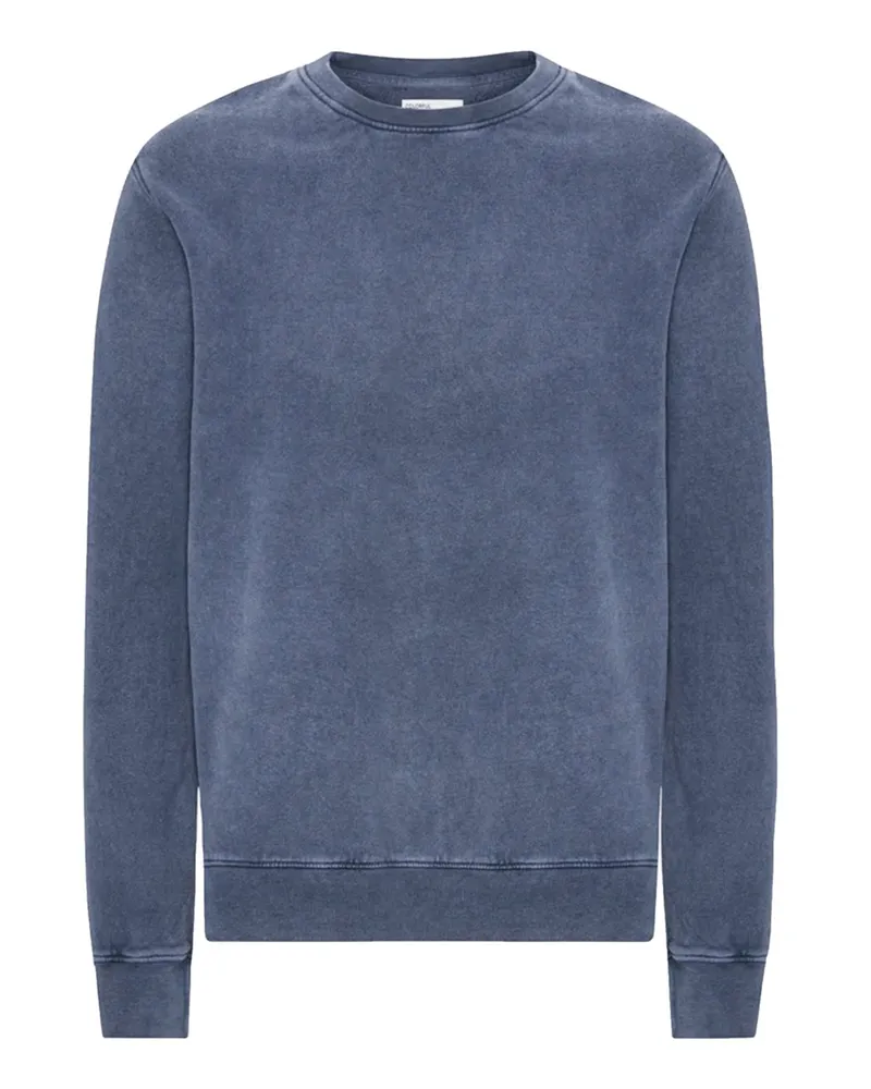 COLORFUL STANDARD Sweatshirt aus Bio-Baumwolle im Washed-Look in Marine