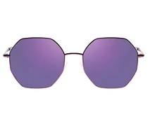 Unisex-Sonnenbrille mit 6-eckigen Gläsern