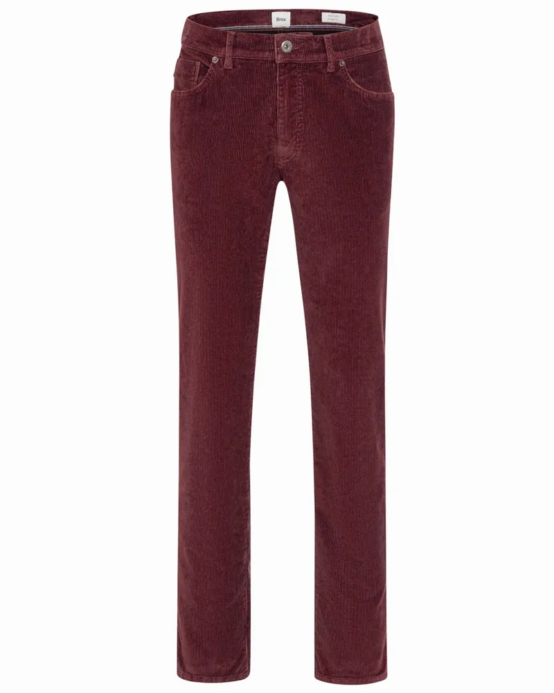 Brax 5 Pocket Cordhose Cadiz, Straight Fit in Bordeaux