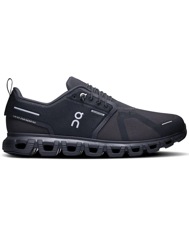 ON Ultraleichte Basic-Sneaker Cloud 6, Waterproofed Edition in Schwarz