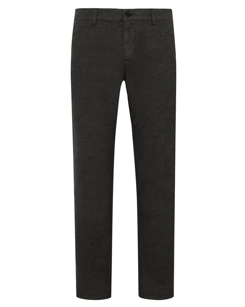 Alberto Softe Chino Lou in Woll-Haptik, Regular Fit in Anthrazit