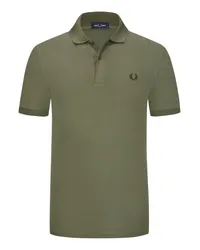 Fred Perry Piqué-Poloshirt mit Logo-Stickerei Grün