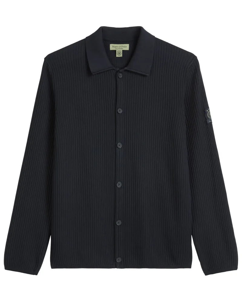 Marc O'Polo Strickjacke DFB Travel Collection aus Bio-Baumwolle, Regular Fit in Marine