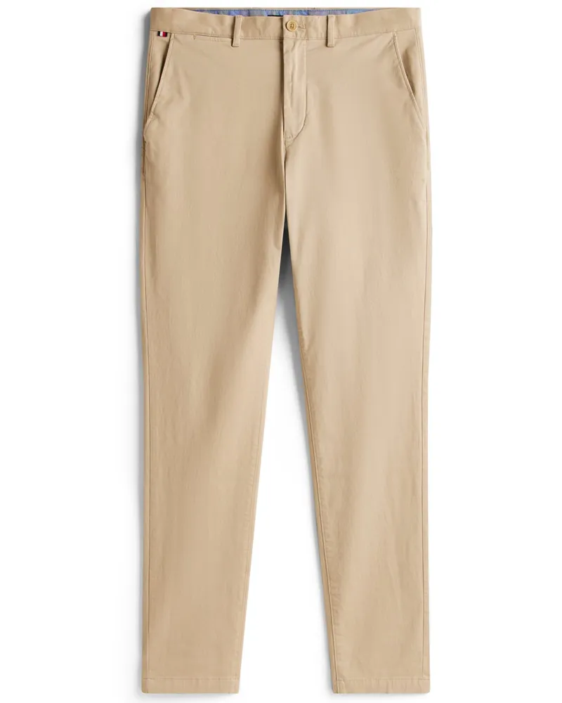 Tommy Hilfiger Bügelleichte Flex-Chino, Relaxed Tapered Fit in Khaki