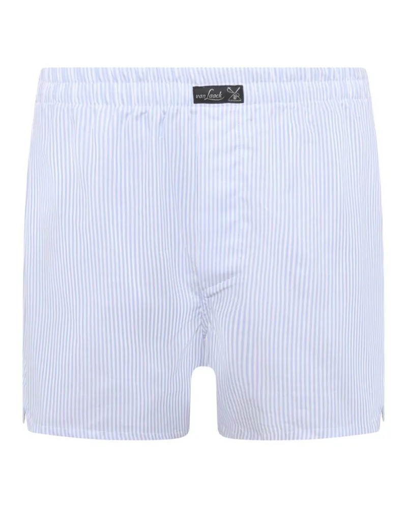 van Laack Leichte Boxershorts in Oxford-Qualität mit Streifenmuster in Hellblau
