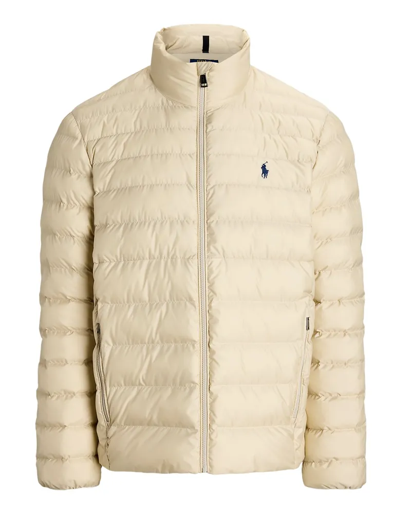 Ralph Lauren Steppjacke mit Logo-Stickerei Sand