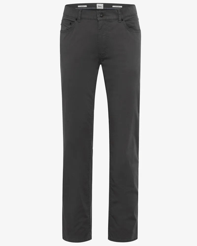 Brax Stretch 5 Pocket-Hose Cadiz in Ultralight Satin-Qualität, Regular Fit in Schwarz