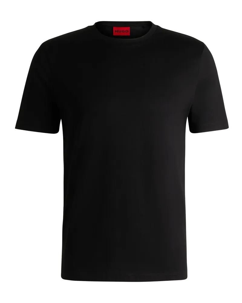 HUGO BOSS T-Shirt in softer Jersey-Qualität in Schwarz