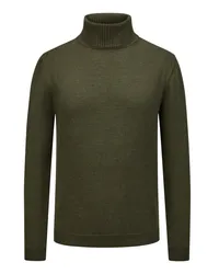 Daniele Fiesoli Rollkragenpullover aus Merinowolle Oliv