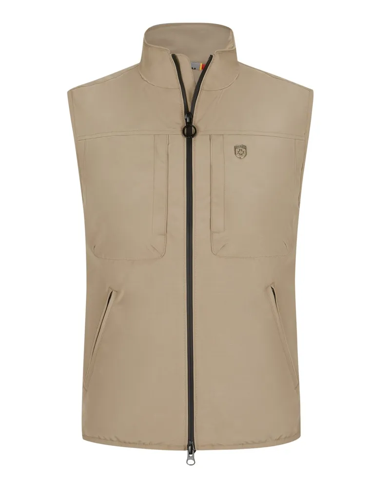 Wellensteyn Wasserabweisende Funktionsweste mit Wabenstruktur in Beige