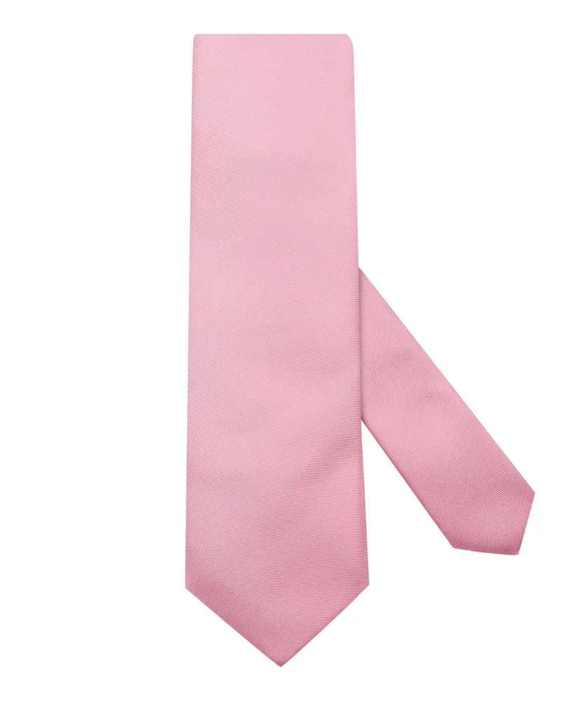 Tom Rusborg Schmale Krawatte aus Seide in Pink