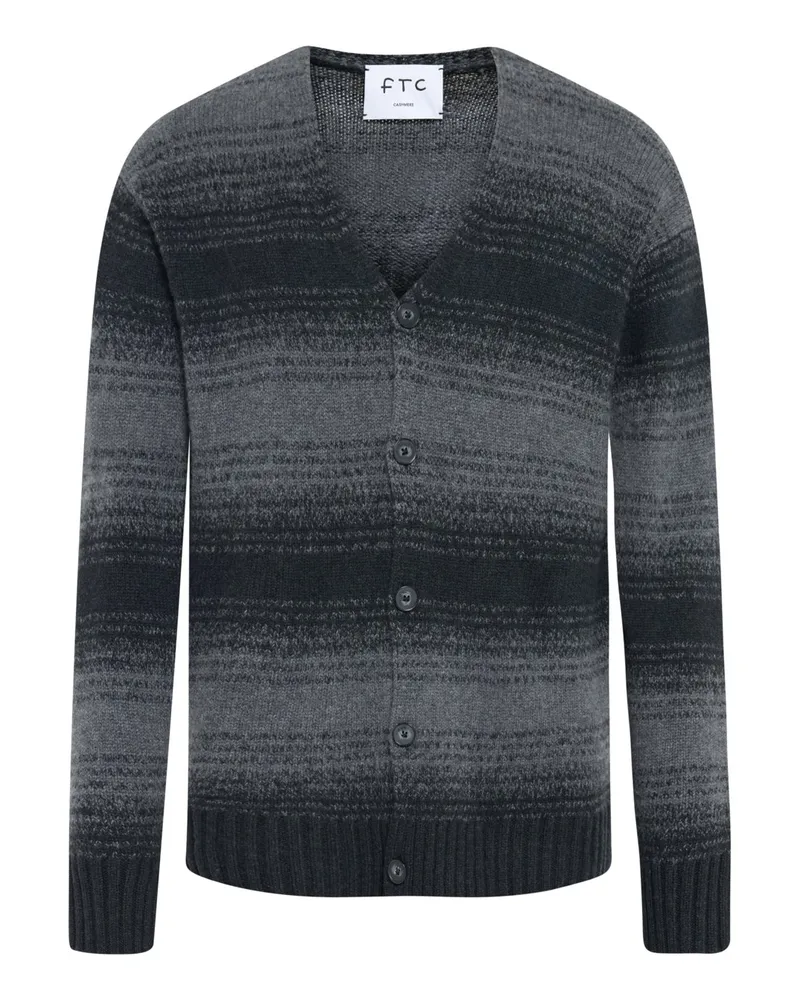 FTC Cashmere Kaschmir-Cardigan mit Farbverlauf in Blau