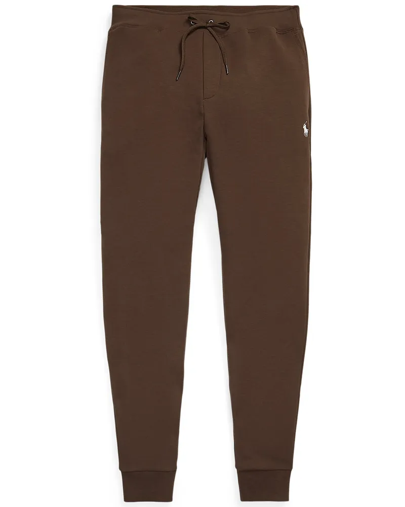 Ralph Lauren Softe Jogginghose mit kleiner Poloreiter-Stickerei in Braun