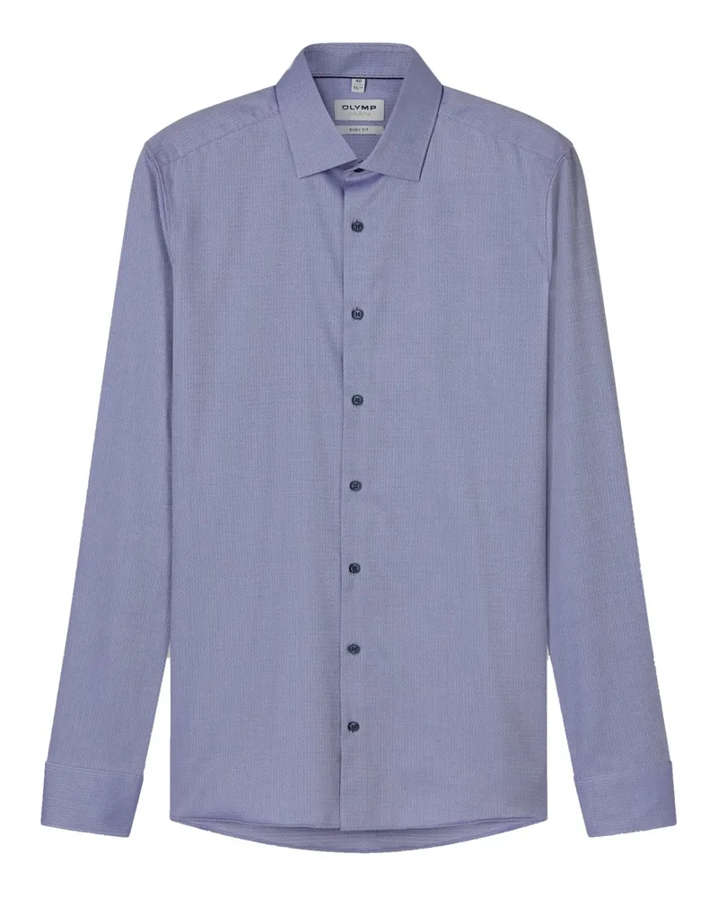Olymp Level Five, Body Fit, Hemd mit Stretch und Struktur in Lila