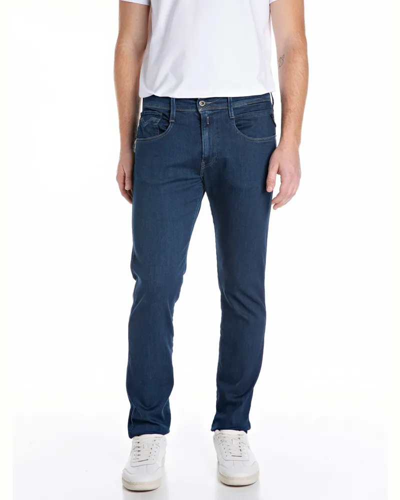 Replay Jeans Anbass Hyperflex mit Stretchanteil, Slim Fit in Marine