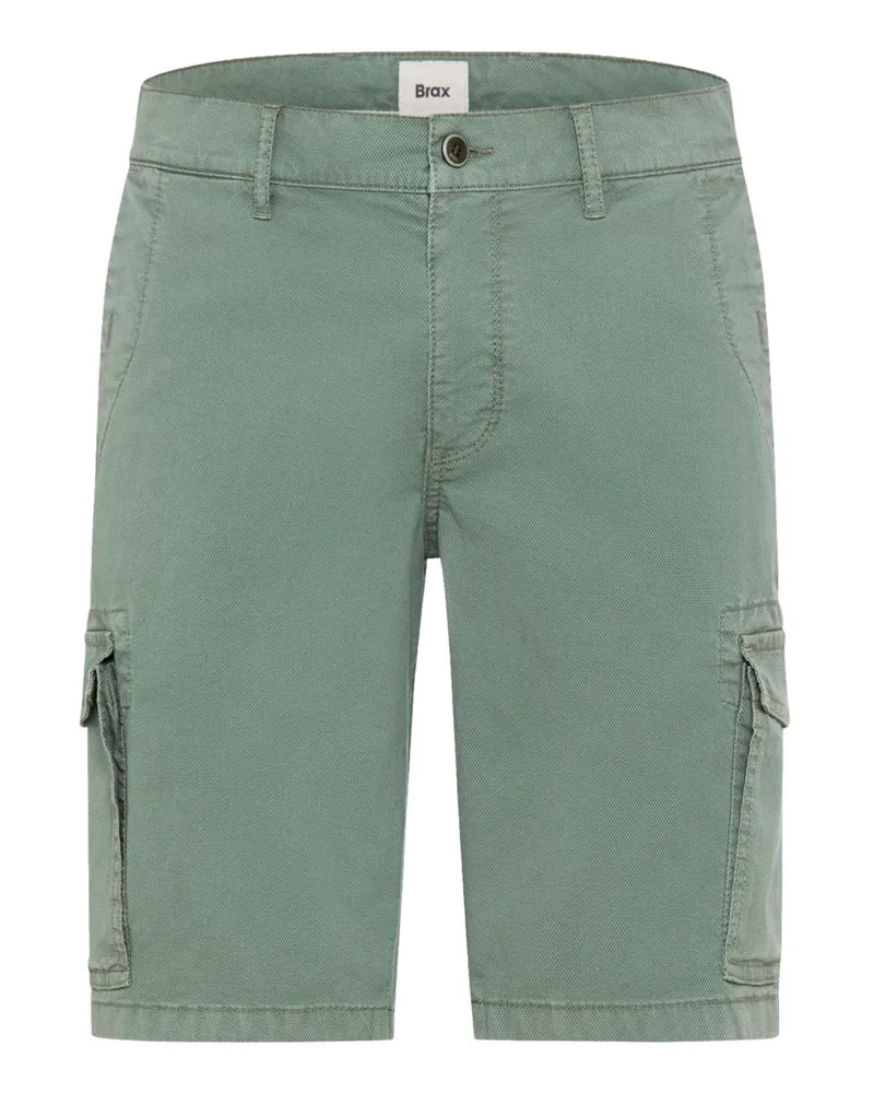 Brax Cargoshorts Brazil mit Stretch und feinem Muster, Regular Fit in Grün