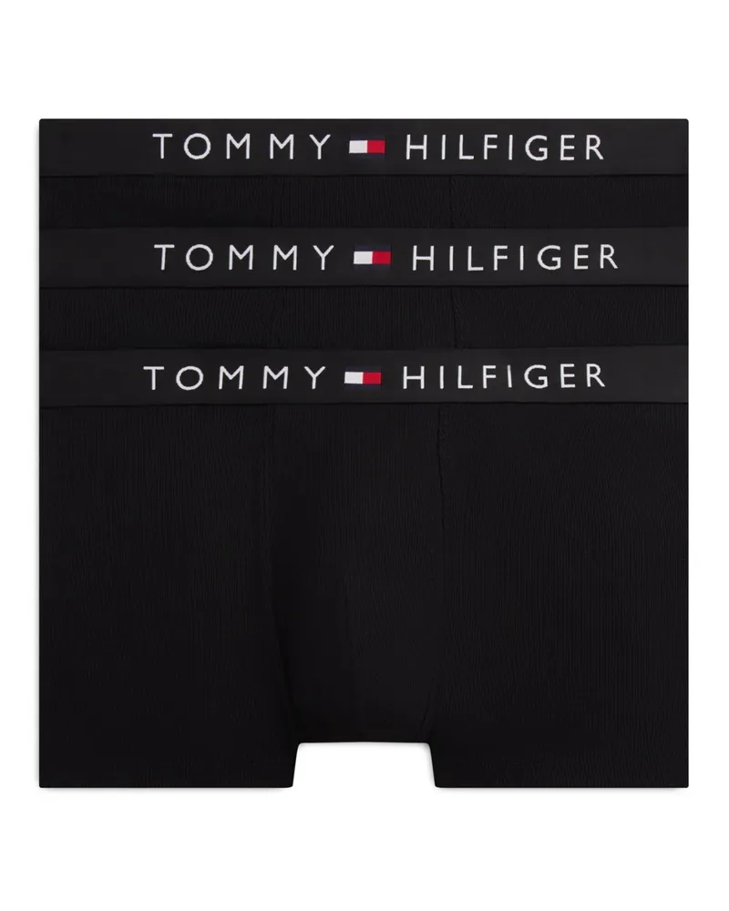 Tommy Hilfiger 3er-Pack Boxer Trunks aus einem Jersey-Mix in Schwarz