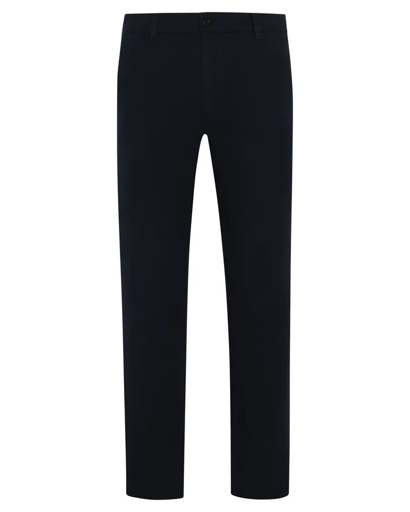 Alberto Softe Chino Lou in Woll-Haptik, Regular Fit in Marine