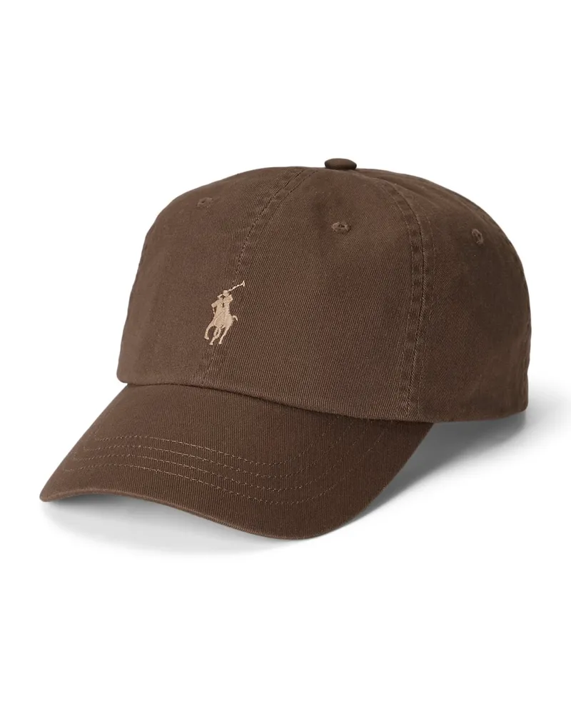 Ralph Lauren Cap aus Baumwolle mit gesticktem Logo-Aufnäher in Braun