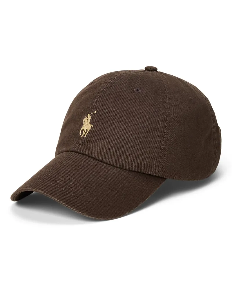Ralph Lauren Cap aus Baumwolle mit gesticktem Logo-Aufnäher in Braun