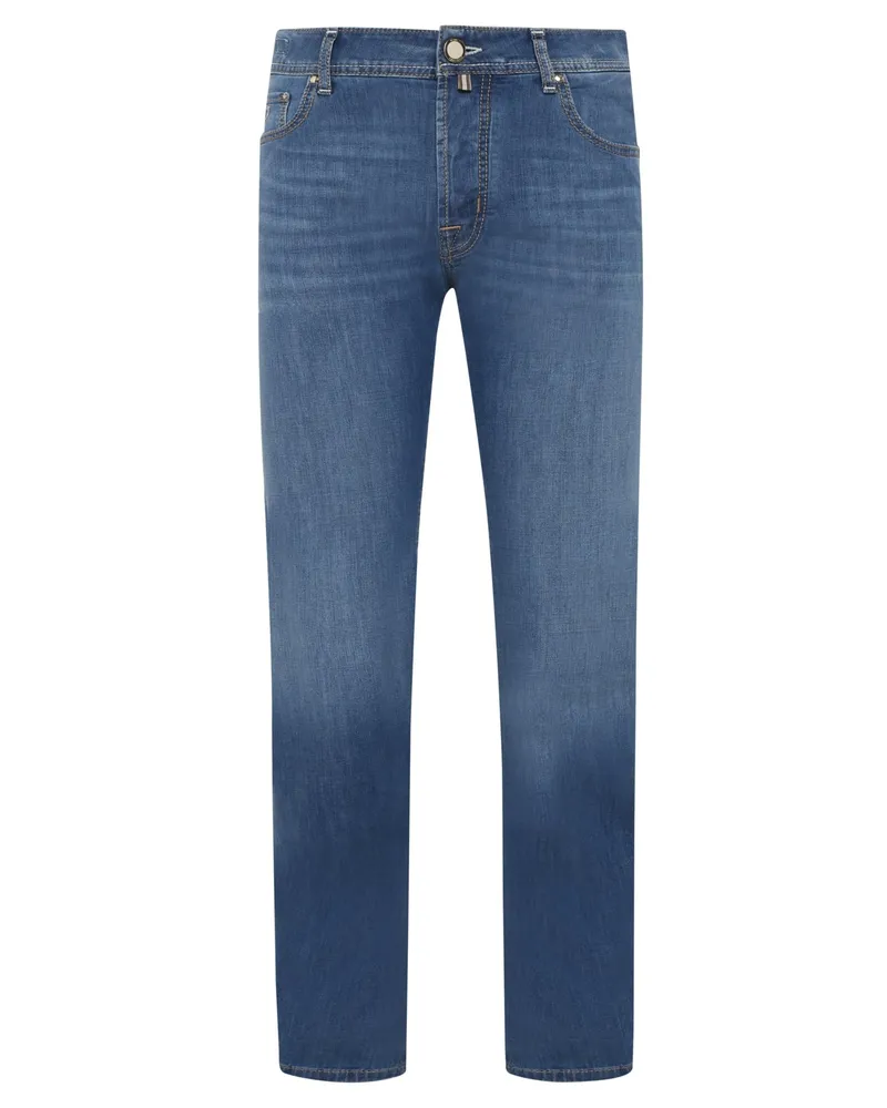 Jacob Cohën Softe Jeans BARD aus einem elastischem Baumwollmix, Slim in Mittelblau