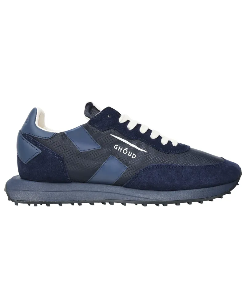 GHŌUD Runner-Sneaker aus einem Mesh-Leder-Mix in Marine