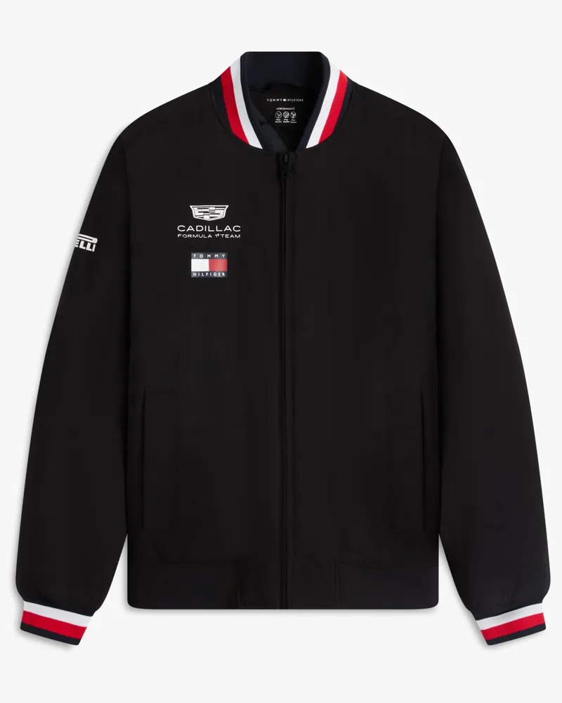 Tommy Hilfiger TH x Cadillac Formula 1® Team College-Jacke in Schwarz