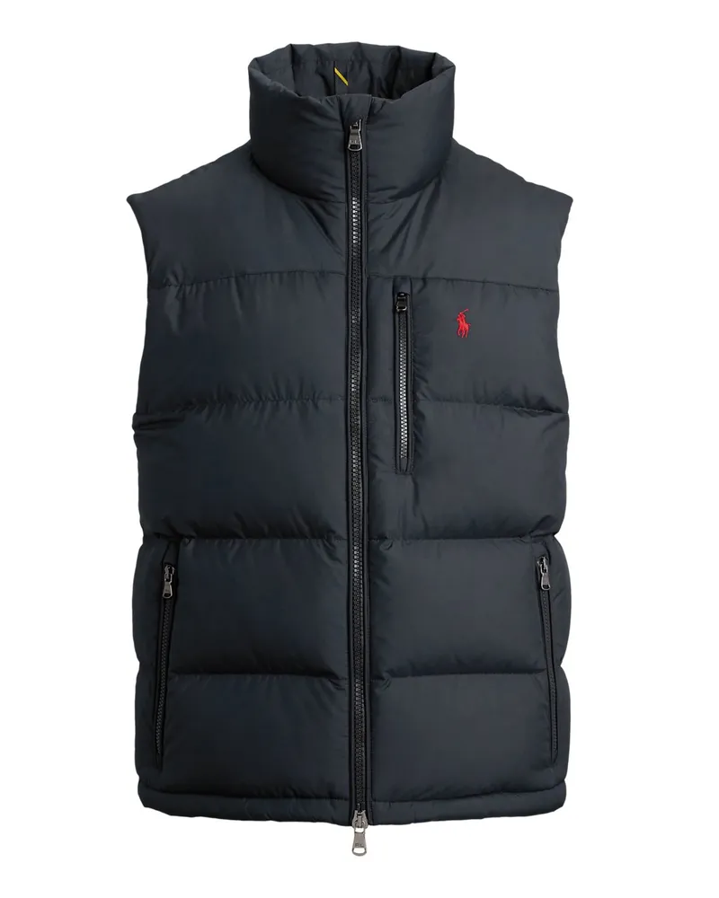 Ralph Lauren Daunenweste Gorham mit hochschließendem Kragen in Schwarz