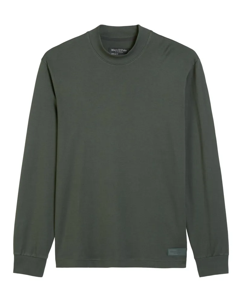 Marc O'Polo Longsleeve aus Bio-Baumwoll-Jersey, Regular Fit in Grün