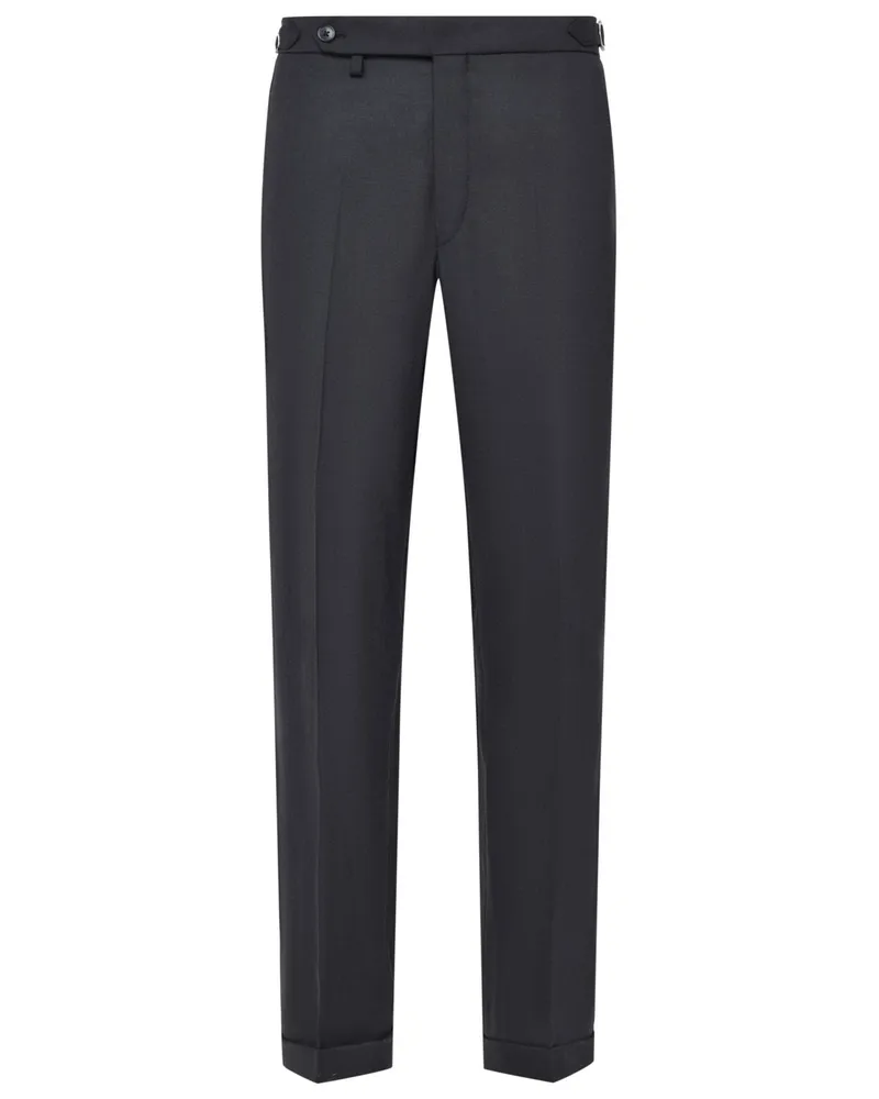 Hiltl Stoffhose Varo Easy Wear in Flanell-Qualität, Regular in Graublau